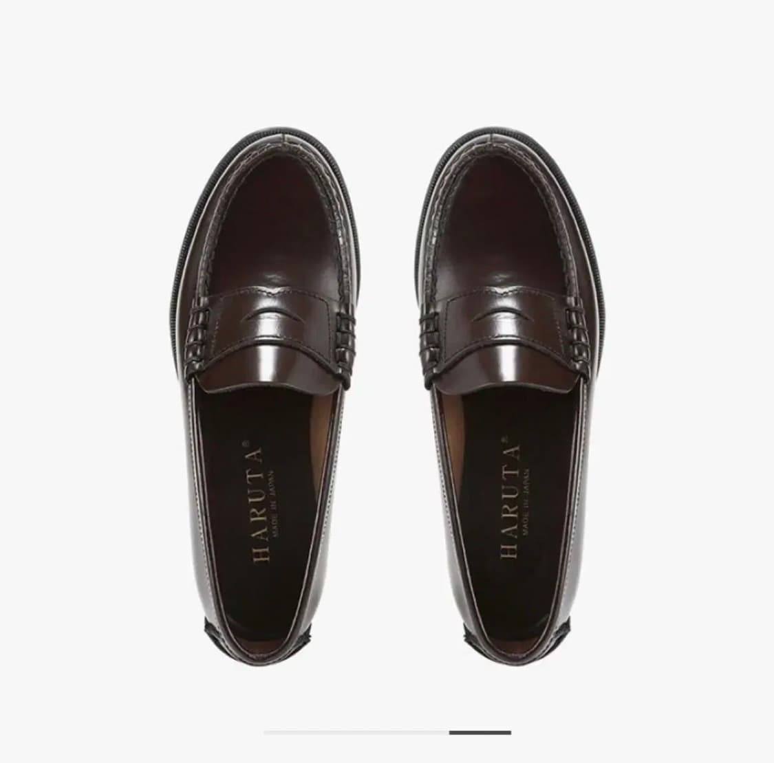 하루타 여성용 소가죽 페니로퍼 브라운 230 상품이미지1
