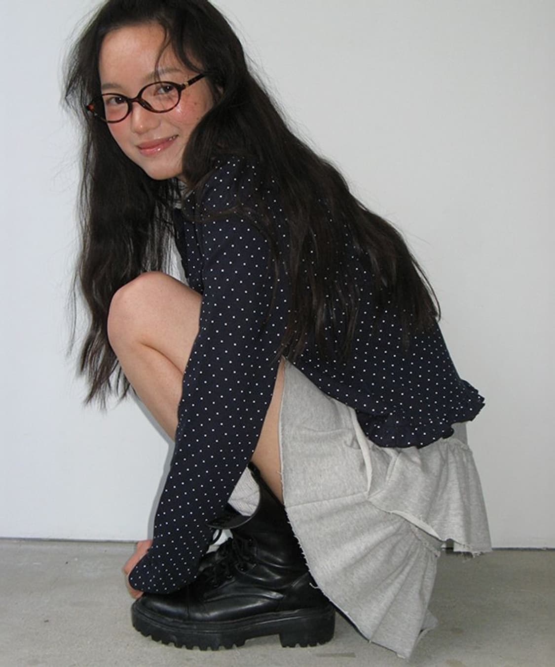 론론 도트 롱 슬리브 상품이미지3