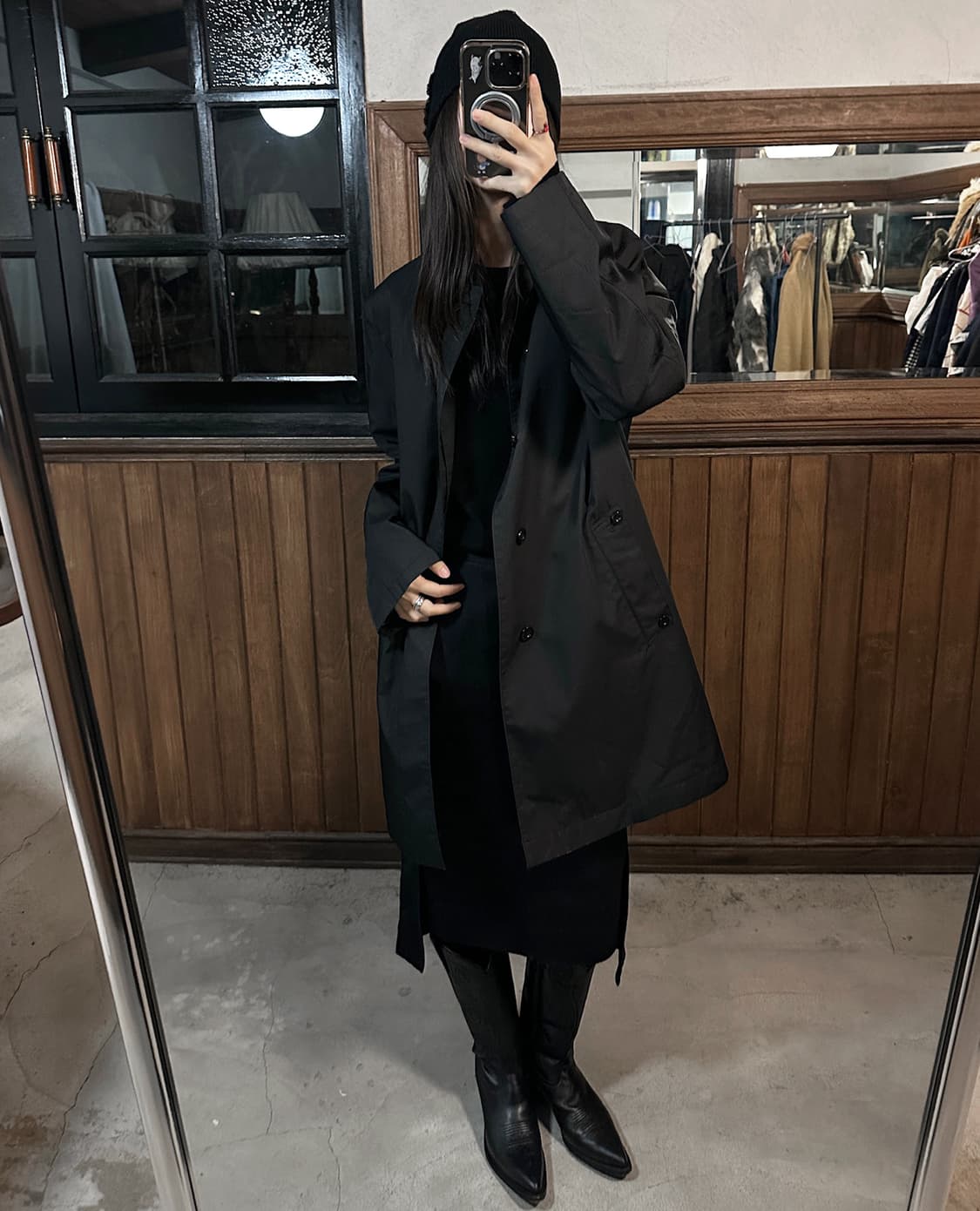 NEWYORKER quilted liner balmacaan coat 상품이미지1