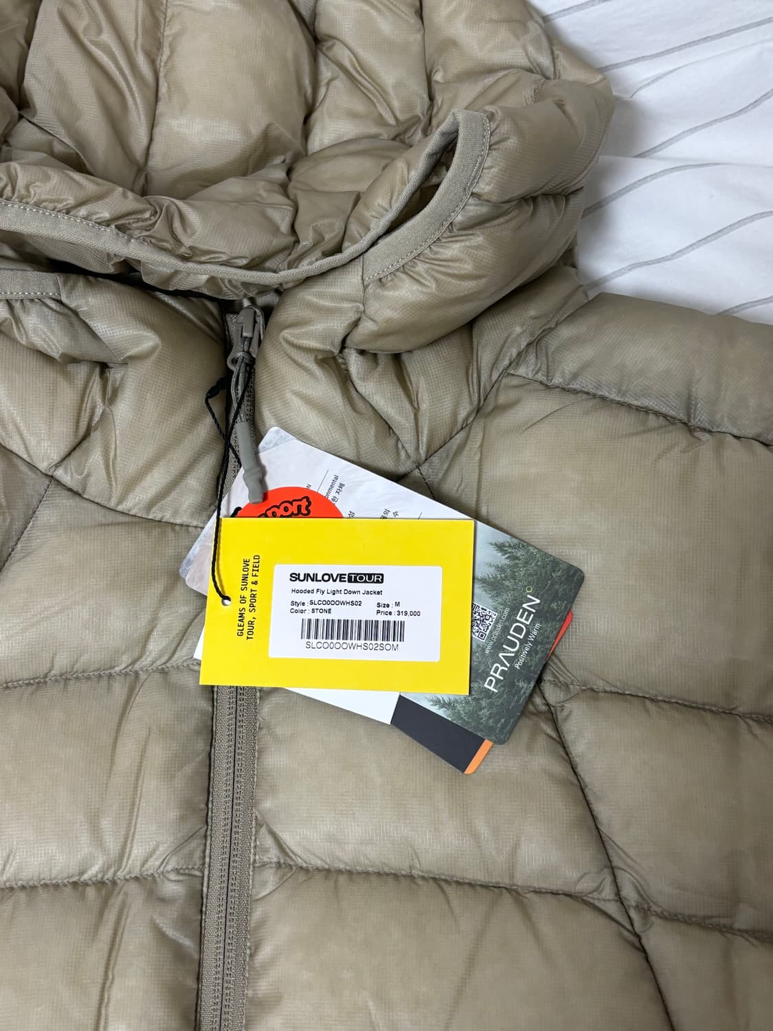 선러브 경량패딩 m 상품이미지3