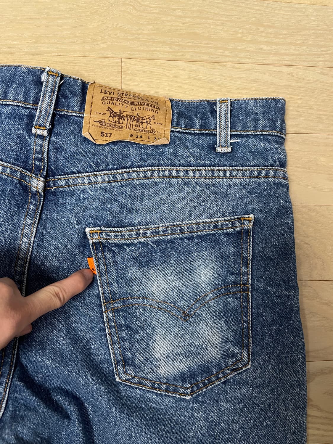 빈티지 리바이스 517 usa 오렌지 탭 팝니다 상품이미지6