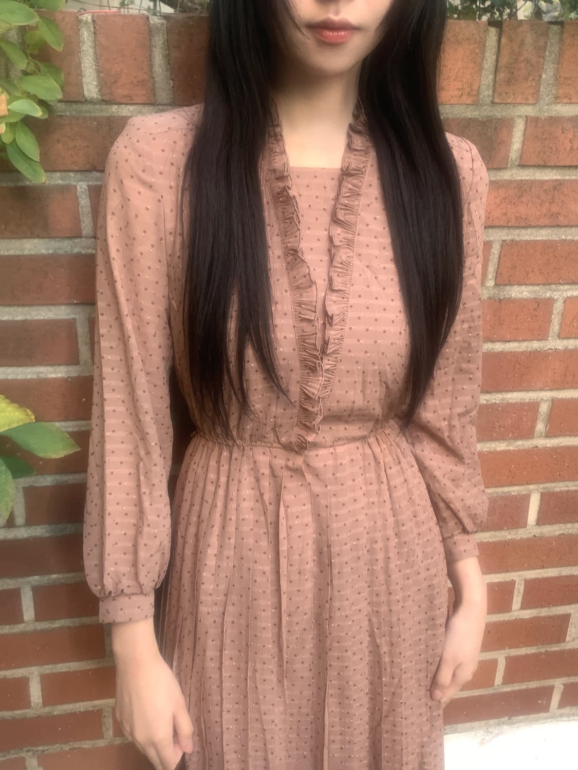 Vintage Frill Collar Dress 상품이미지2