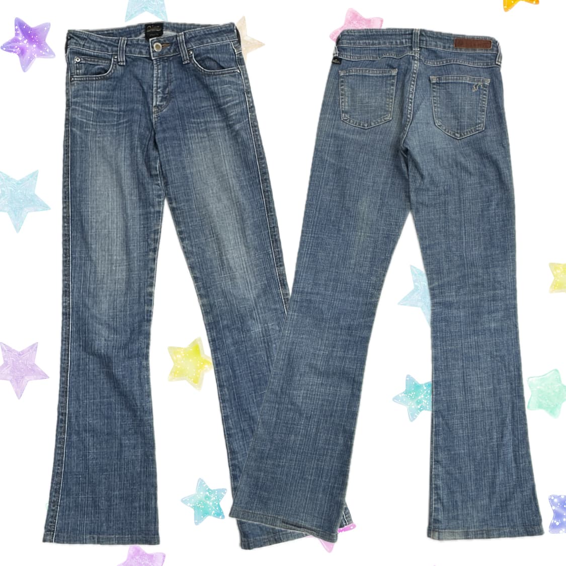 ⭐️SOMETHIN6 에드윈 중청 y2k 빈티지 워싱 부츠컷 데님⭐️ 상품이미지1