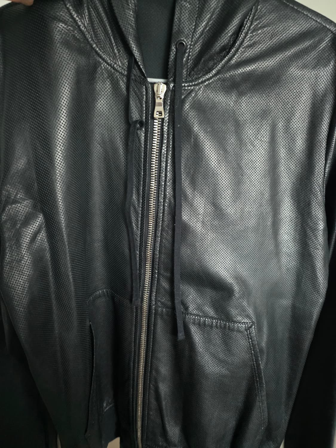 발망 한정판 레더 후드 집업 자켓 급처 상품이미지2