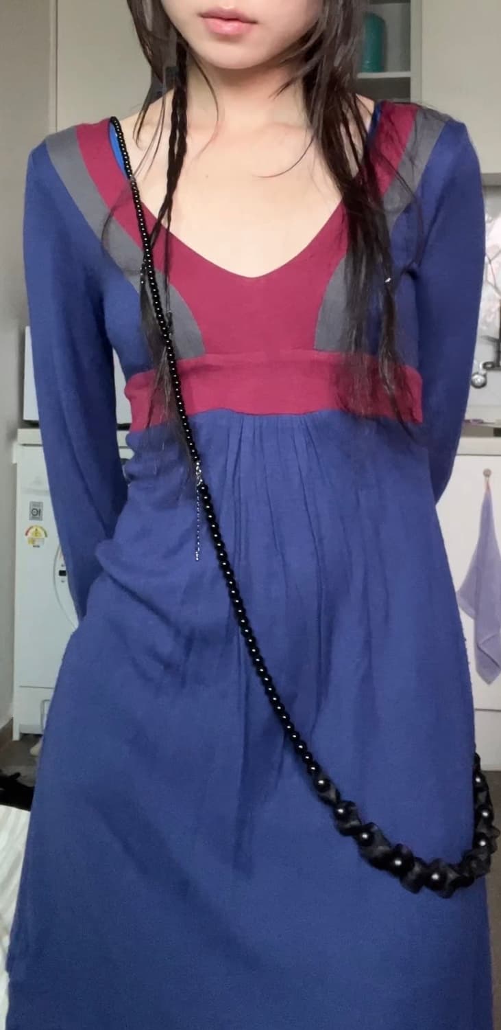 Color block puff long sleeve 상품이미지2