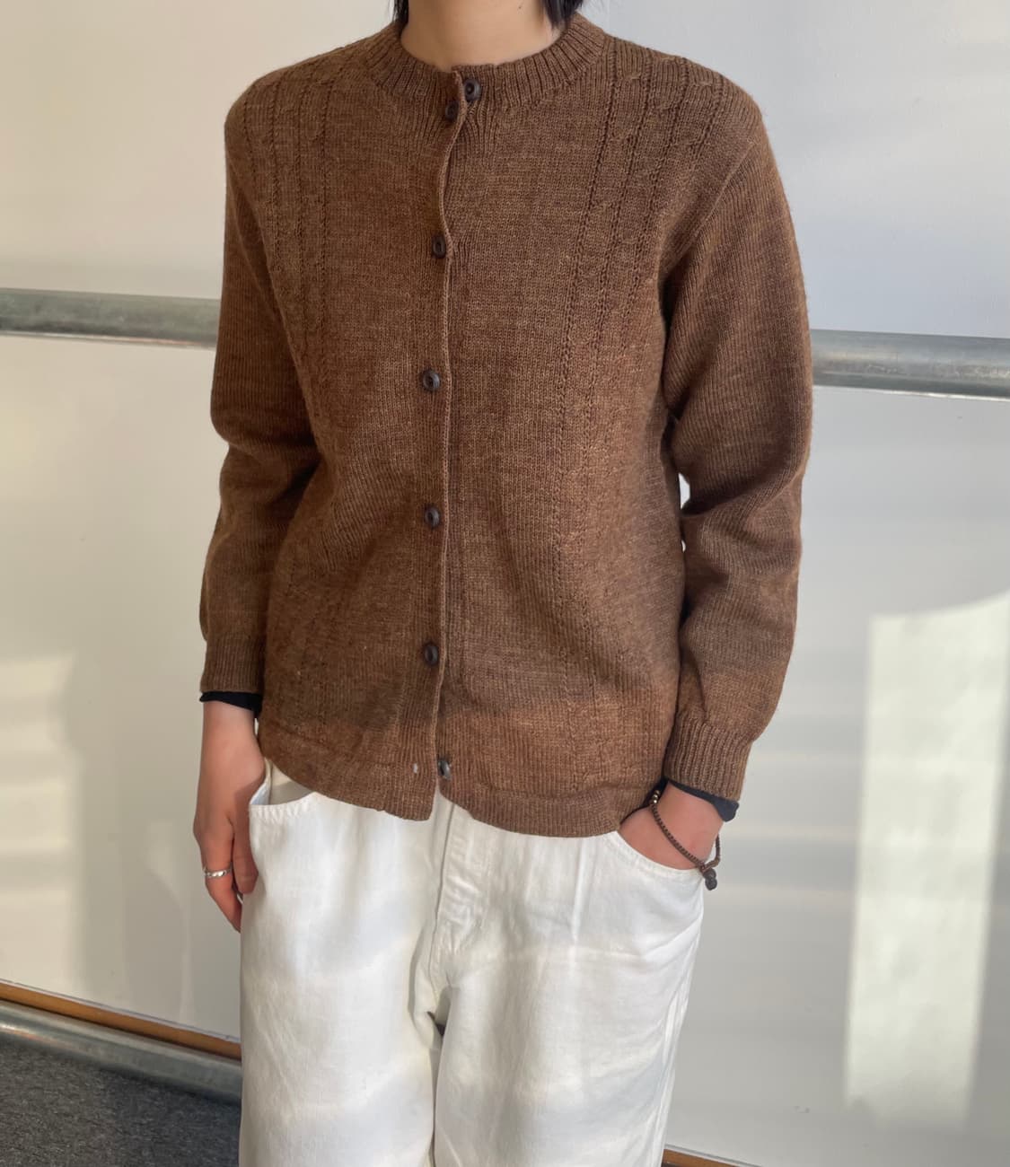 Brown cardigan 상품이미지4