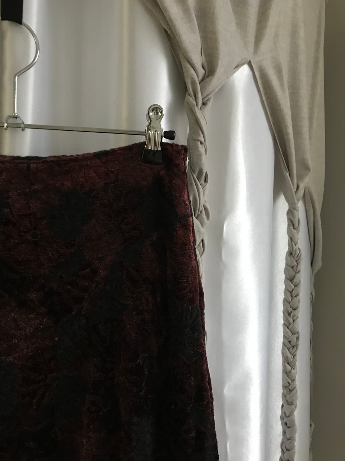 vintage velvet pattern skirt (26inch) 상품이미지7