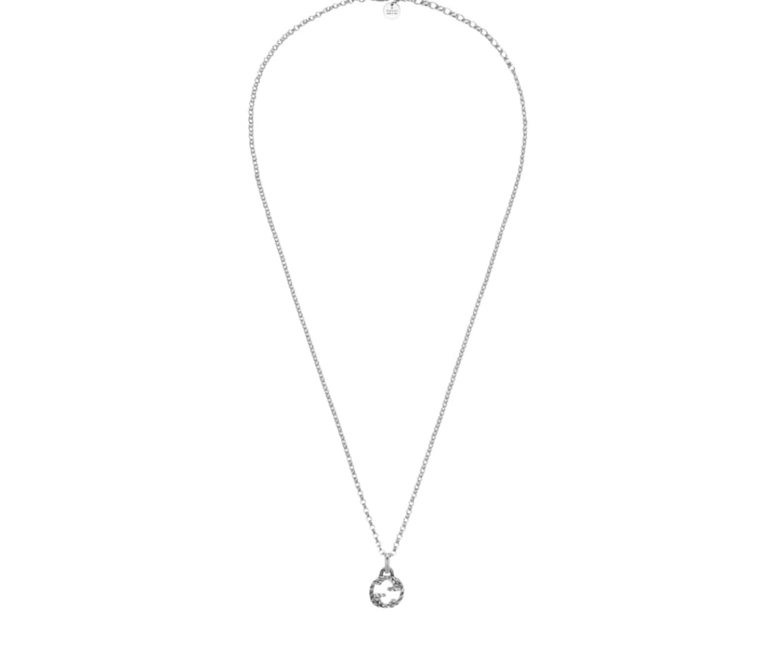 구찌 인터로킹 G 펜던트 목걸이 실버 상품이미지1