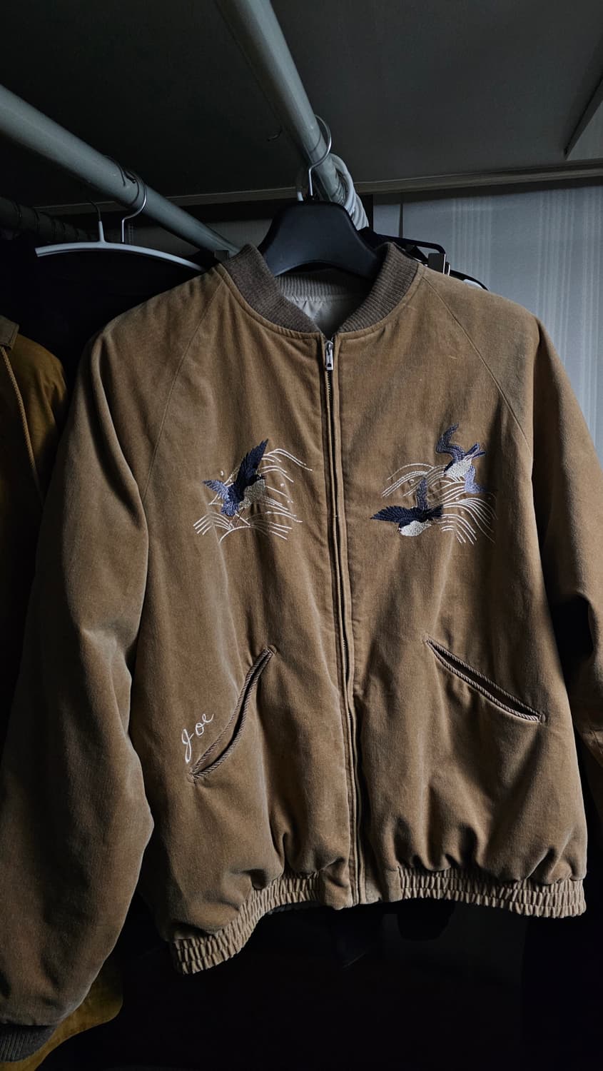 [40] 올드조 24aw 페이디드 벨벳 수베니어 자켓 듄 컬러 상품이미지3