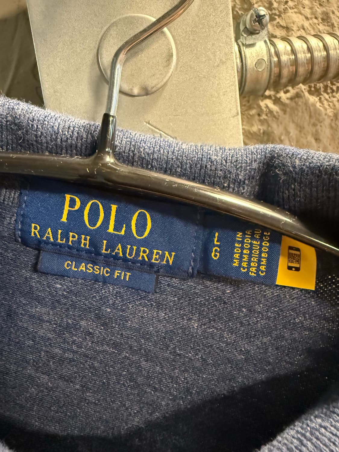 L 폴로랄프로렌 POLO 클래식핏 포니 자수 PK 반팔 네이비 상품이미지5