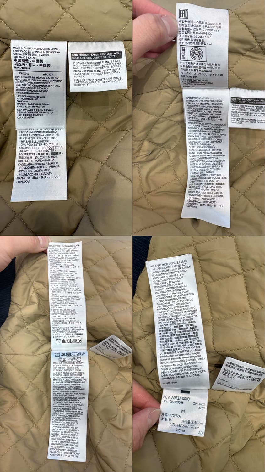 리바이스 프리미엄 베이 스트릿 봄버 시어링 자켓 상품이미지10