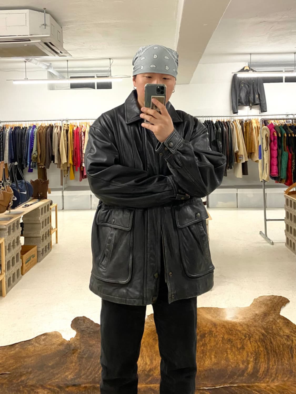 VTG leather coat  상품이미지2