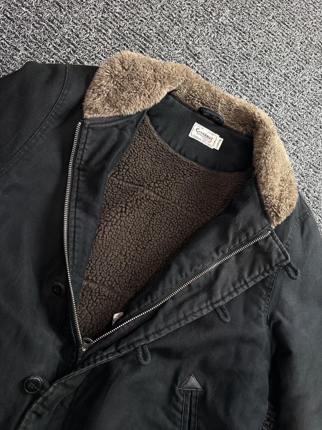 커버낫 아메카지 오리지널 N-1 덱 자켓 블랙 3453 상품이미지4