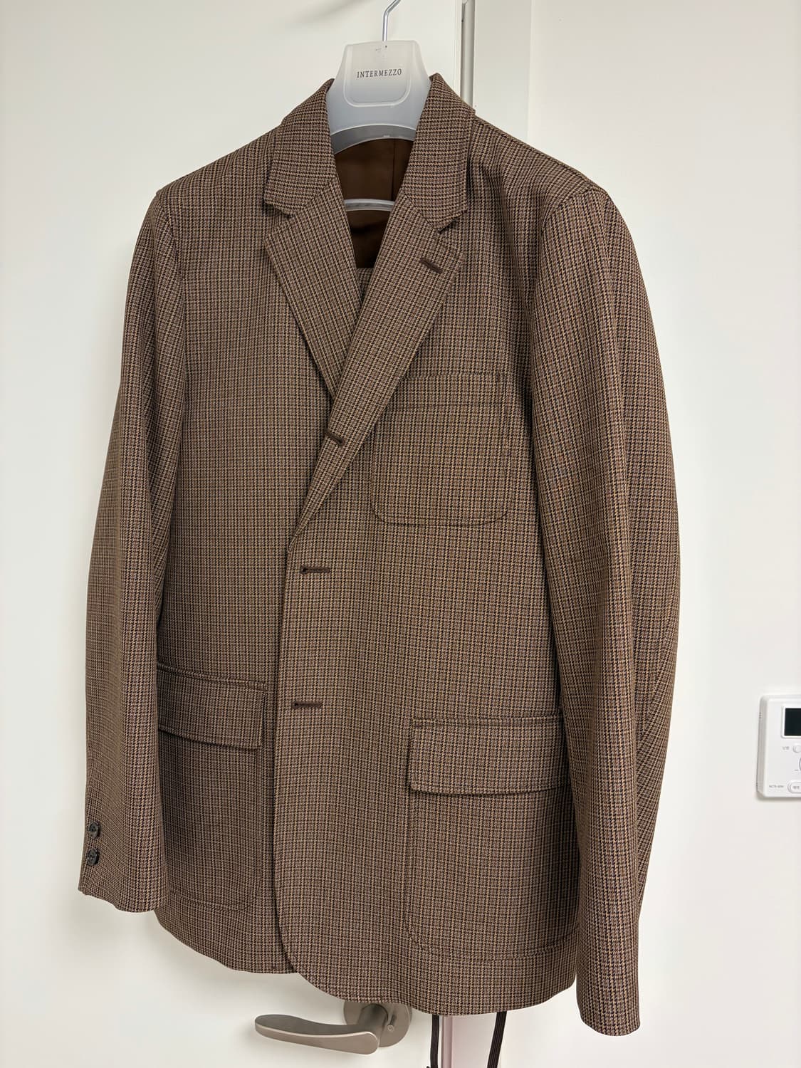 빔즈플러스 글렌체크 트래블 수트 xl 105 상품이미지1