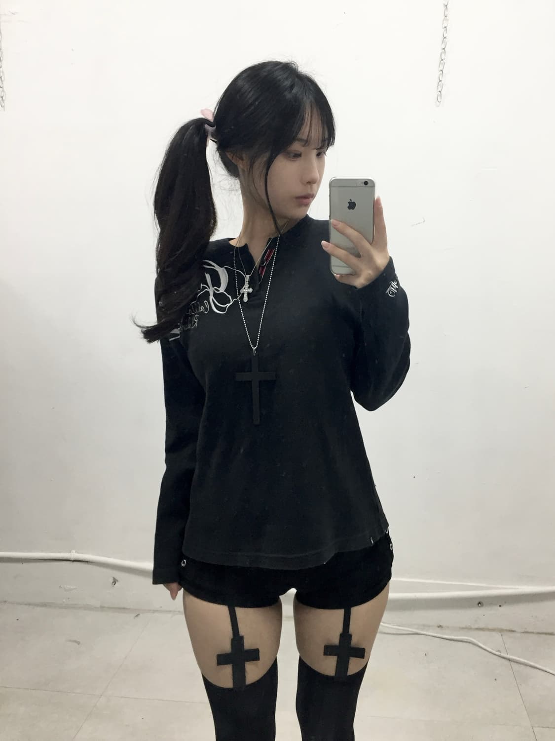 [GOTCHA] 펑크 y2k 레터링 롱슬리브  상품이미지1