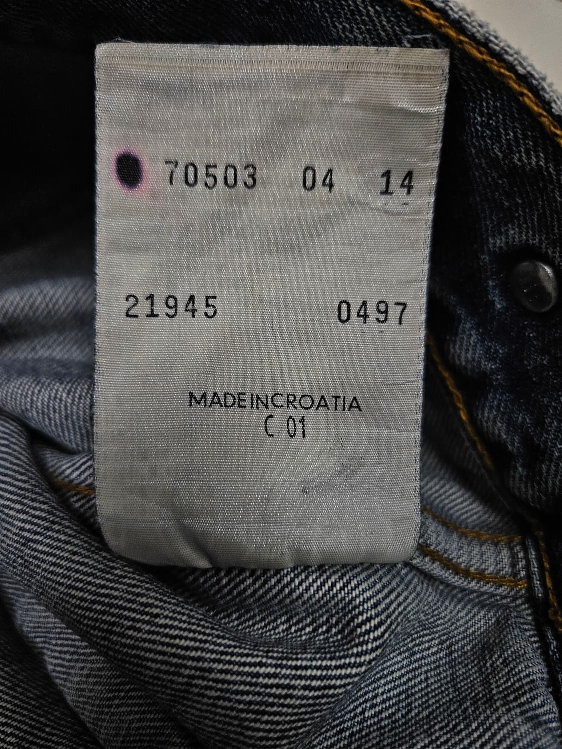 리바이스 70503 데님 EU 트러커 3세대 90s 자켓 급처 상품이미지4