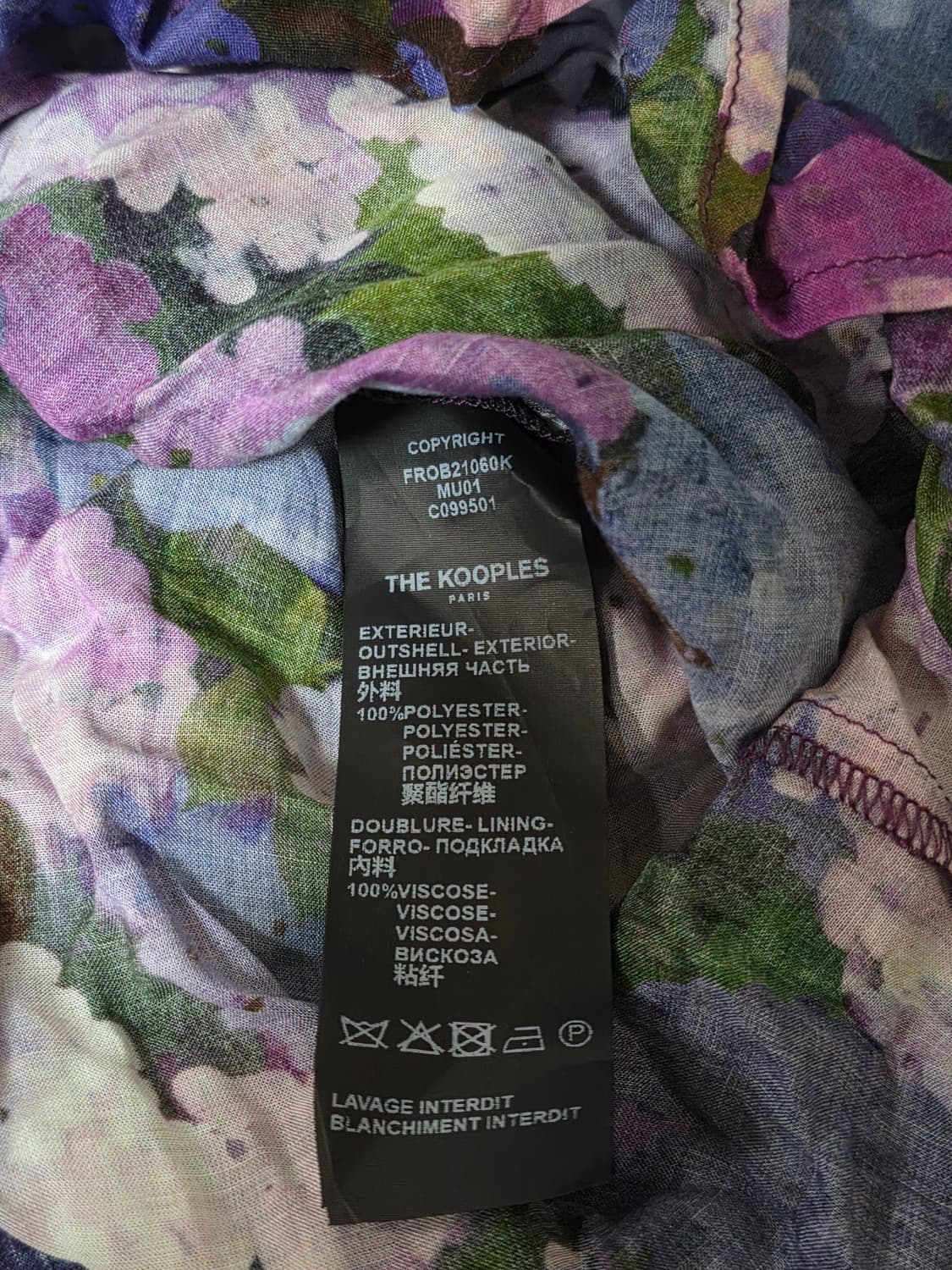 더 쿠플스 수국 플리츠 미니 원피스 [택채 새상품] 상품이미지8