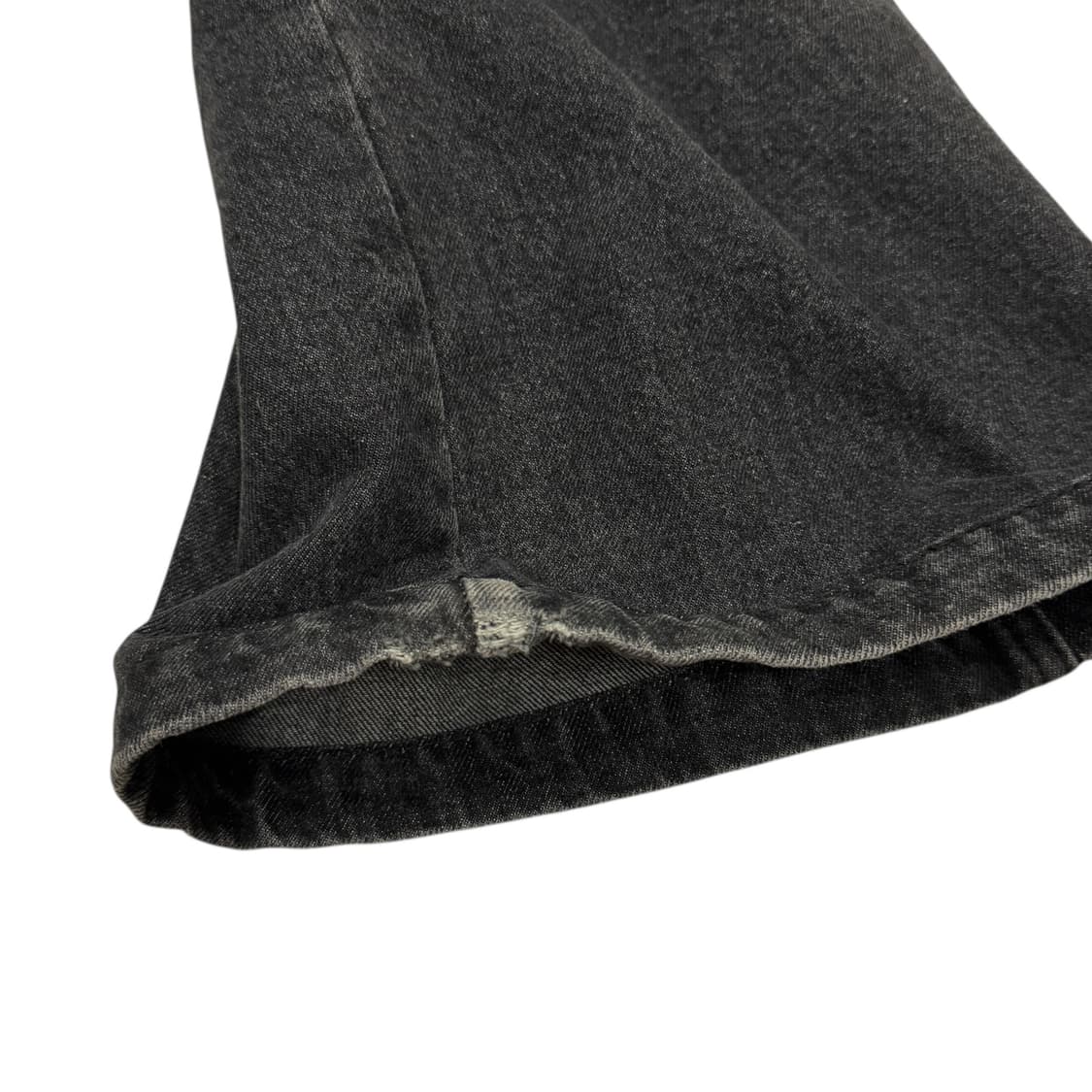 디안티플랫폼 데님 카고 와이드팬츠 바지 블랙 M 상품이미지8