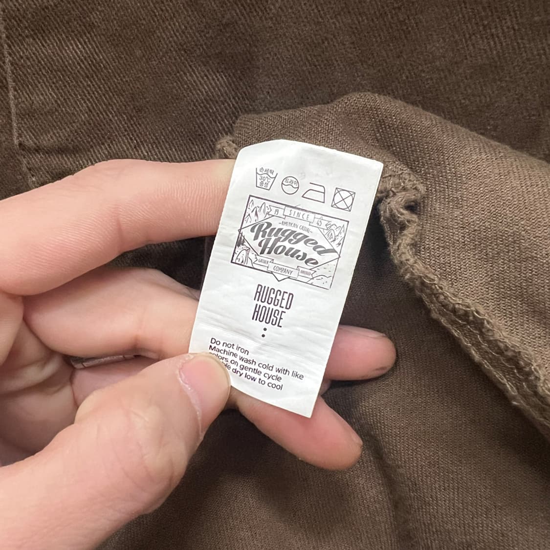 러기드하우스 포켓 반오픈 브라운 셔츠 4~5XL 상품이미지4