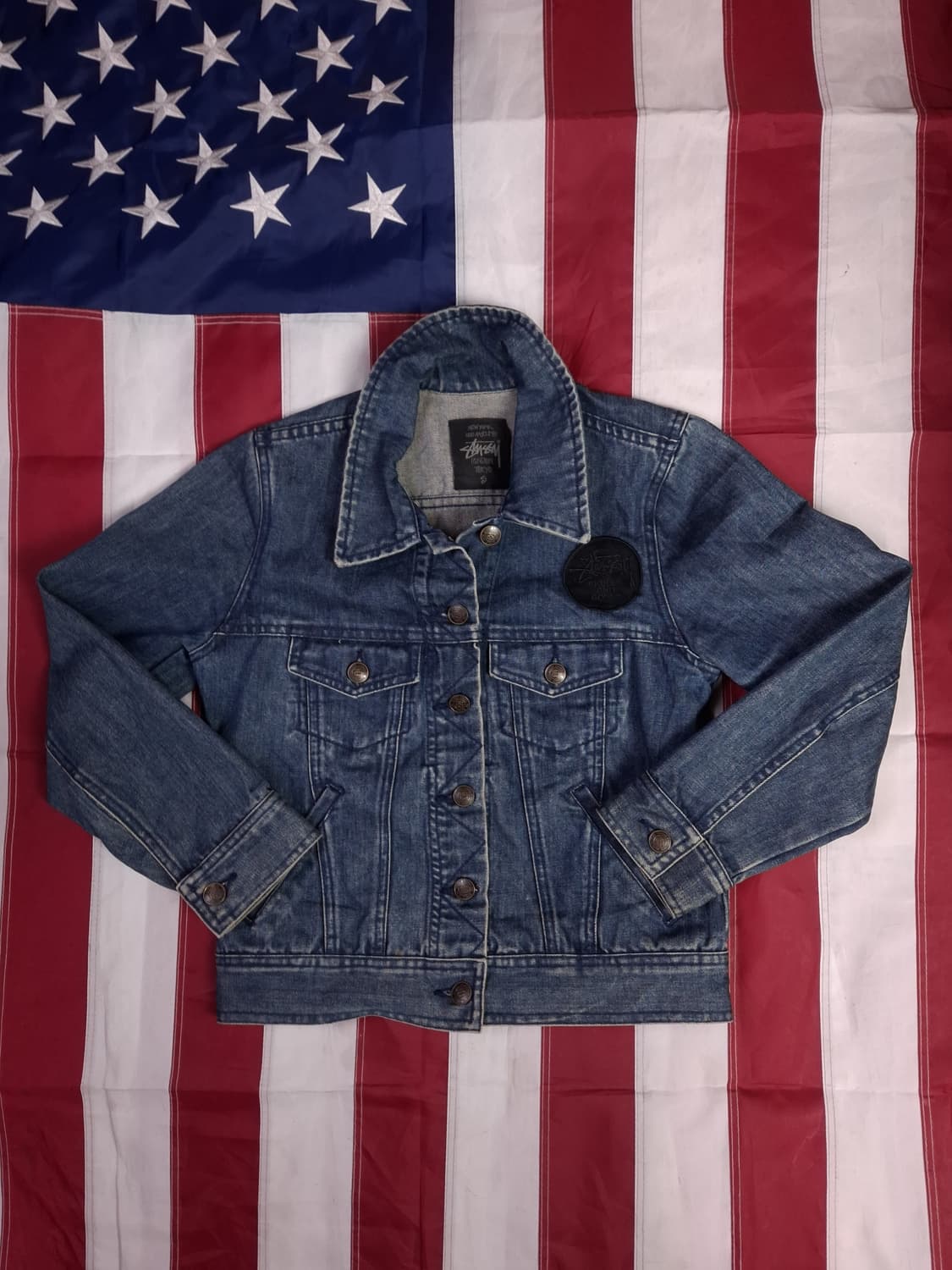 오리지날 스투시 우먼용 데님 트러커자켓 상품이미지1