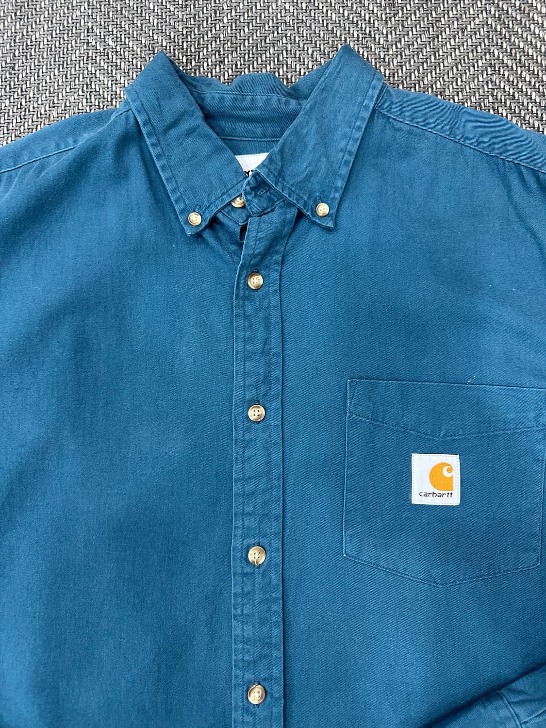 칼하트 긴팔 셔츠 블루 상품이미지4