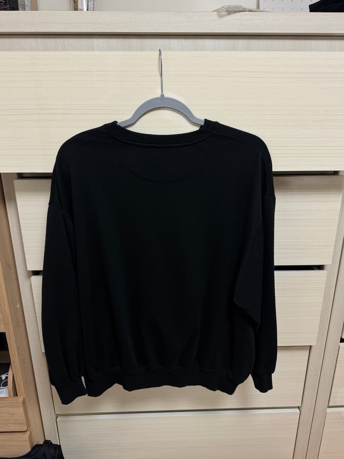 컨버스 검정 맨투맨 L 상품이미지2