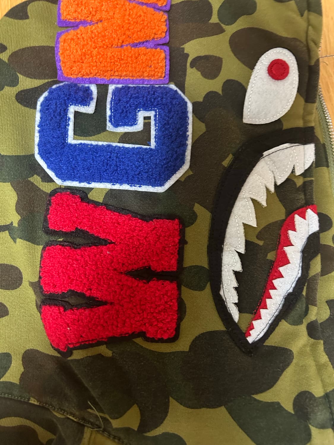 베이프 후드집업 L 상품이미지1