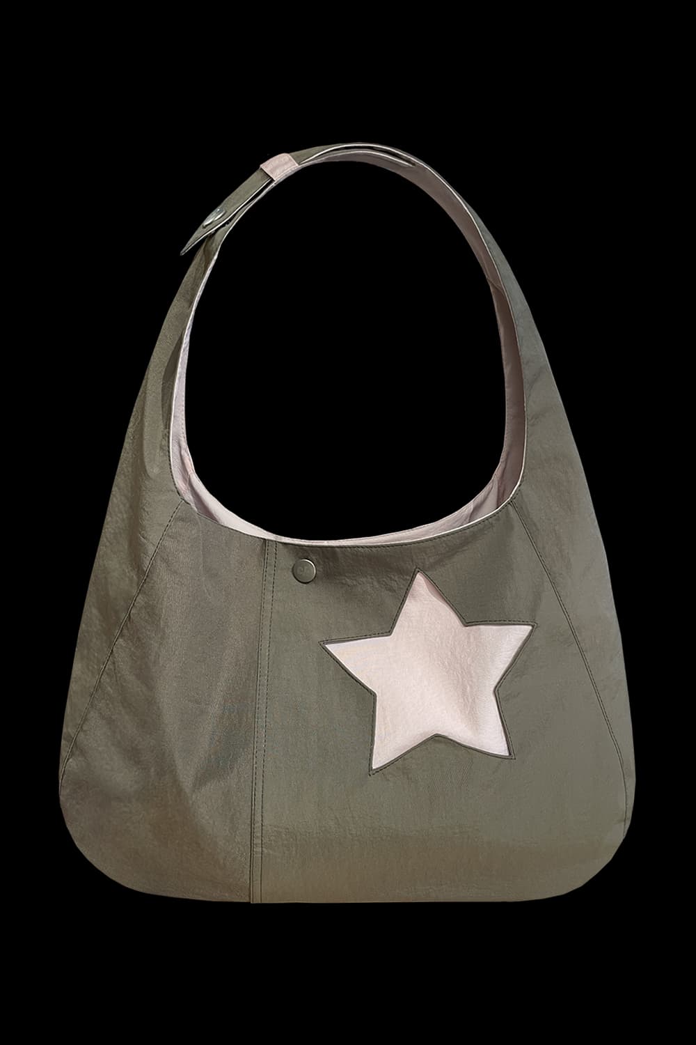 체메씨 가방 스트레이 호보백 카키 상품이미지2