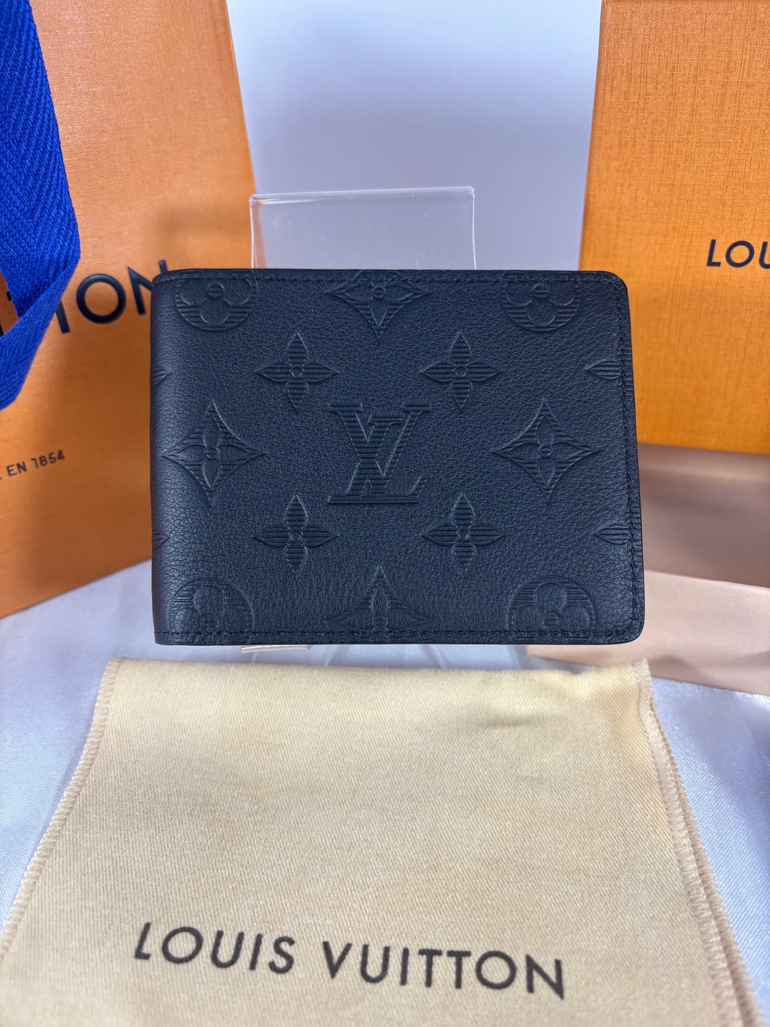 (새상품급/정품)루이비통 멀티플 섀도우 반지갑 블랙 상품이미지1