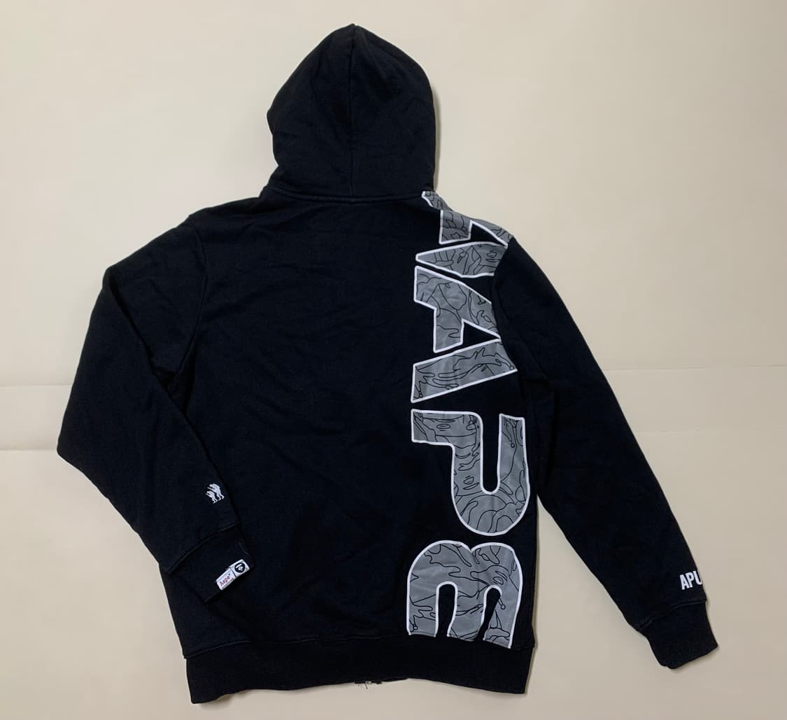 [XXL] AAPE 문페이스 블랙 후드집업 상품이미지2