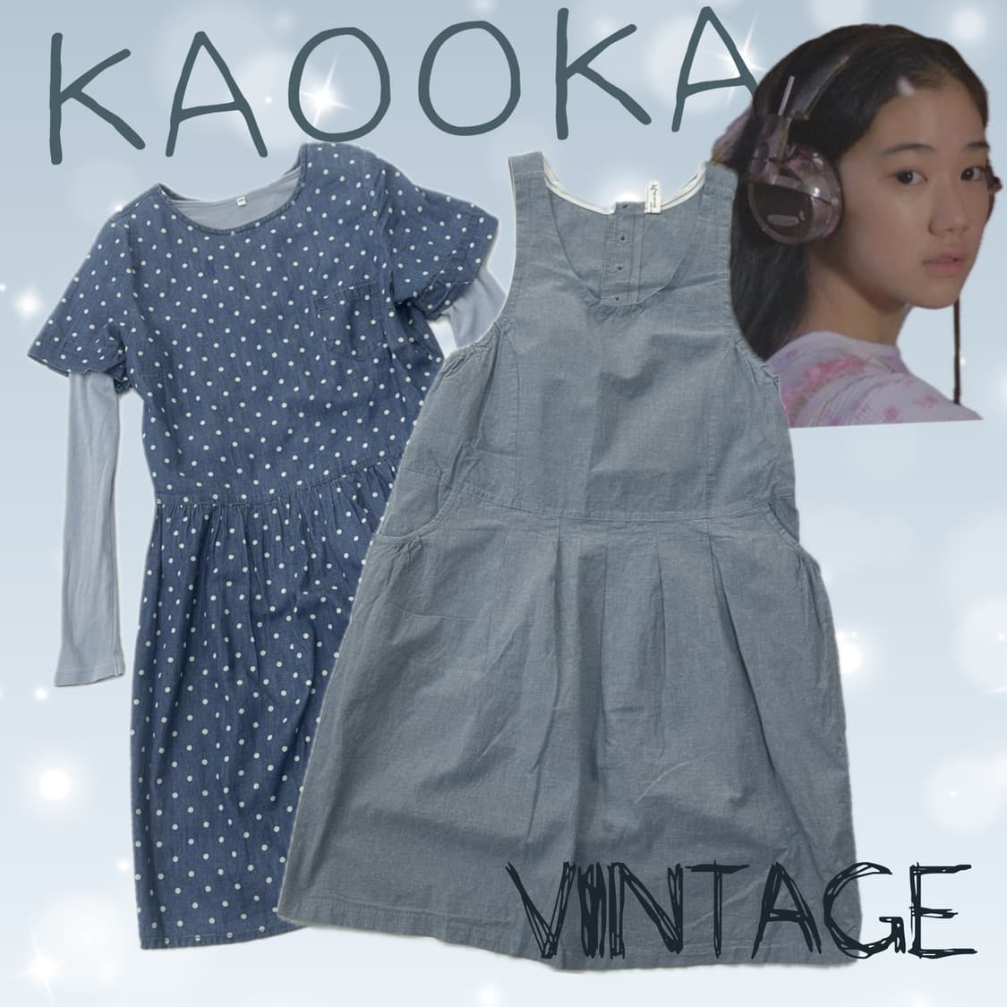 ☁️하구미의 하늘하늘 레이어드 코디세트☁️ 그런지 모리걸 도트 퍼프 상품이미지1