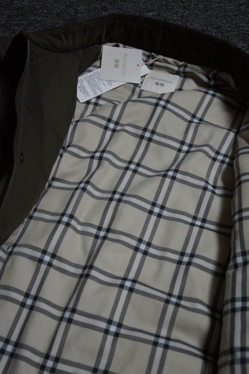 (4XL) 유니클로 X JW앤더슨 퍼프테크 자켓 올리브 상품이미지5