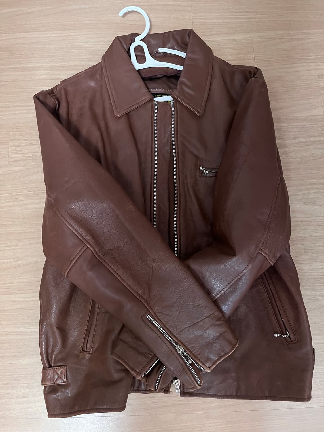 REBEL 소가죽 브라운 자켓L 상품이미지1