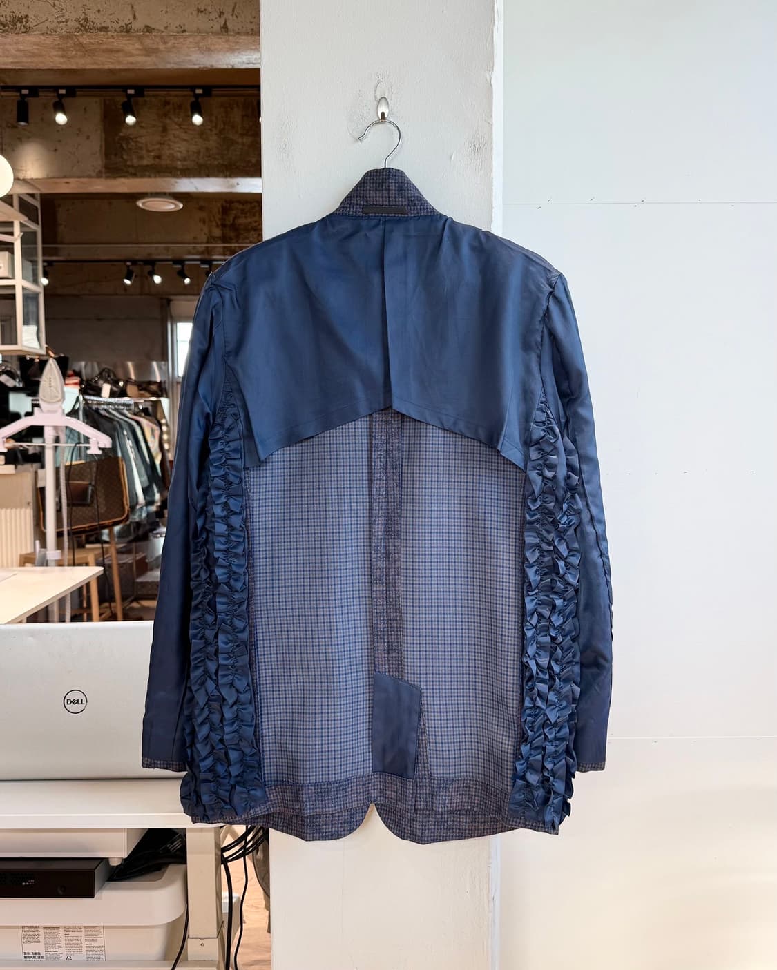 꼼데가르송 옴므 플러스 네이비 리버시블 프릴 블레이저 자켓  상품이미지5