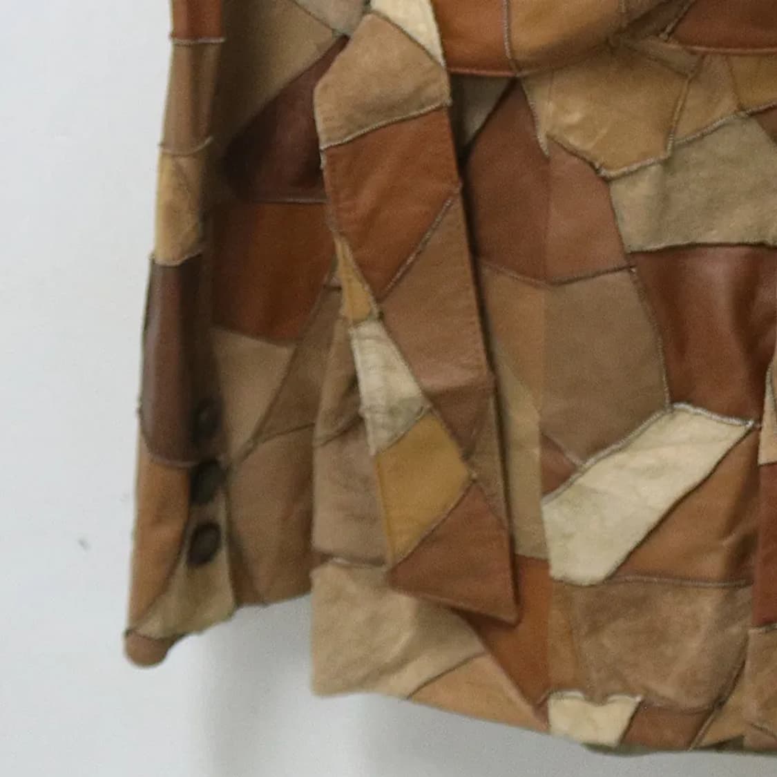 PINK PAPILLON 가죽 패치워크 벨트 자켓 62303 상품이미지7