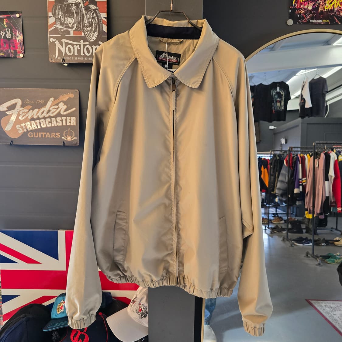  우드레이크 빈티지 블루종 자켓 베이지 상품이미지1