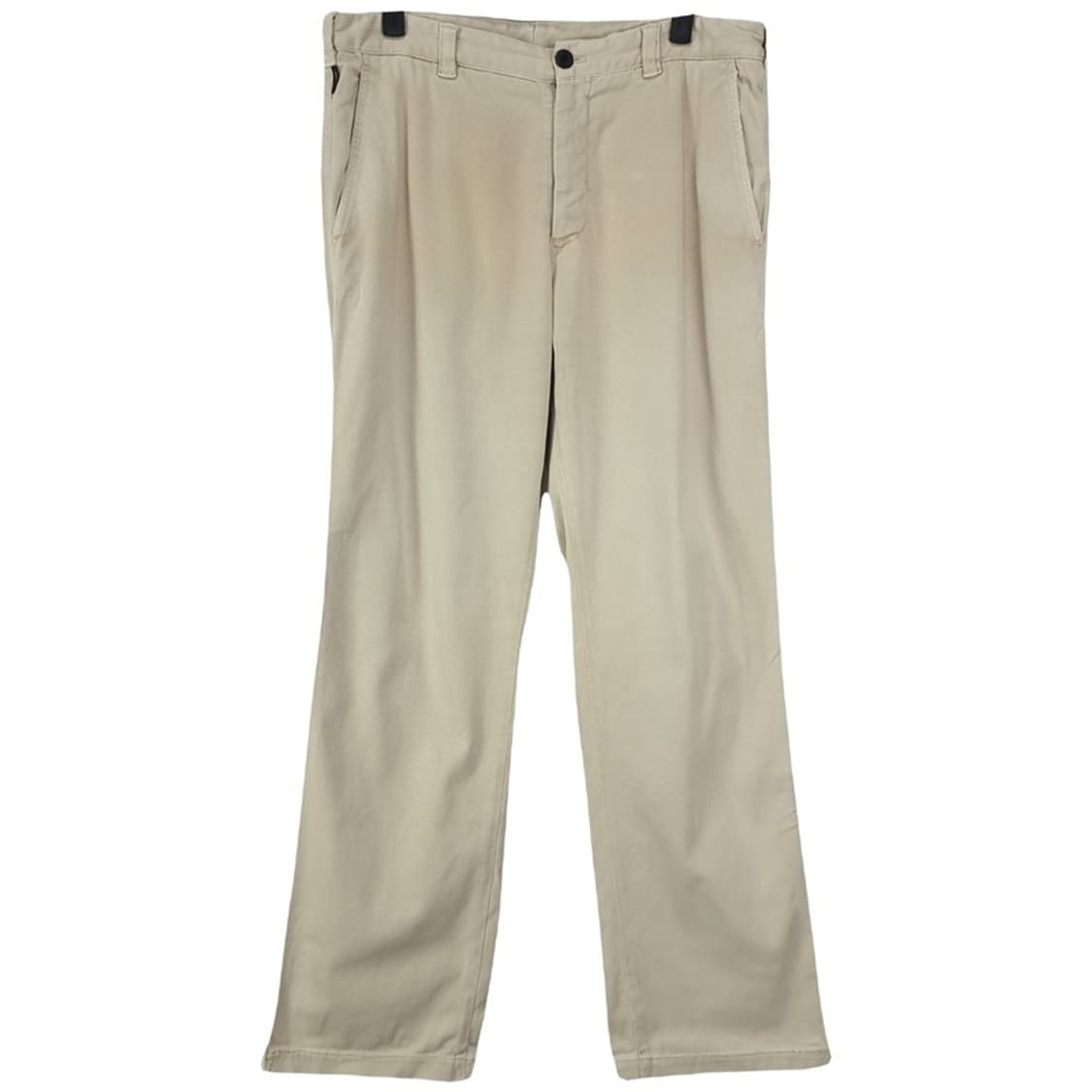 [아르마니] 루즈 스트레이트 미니멀 코튼 팬츠 아이보리 P01520 상품이미지2