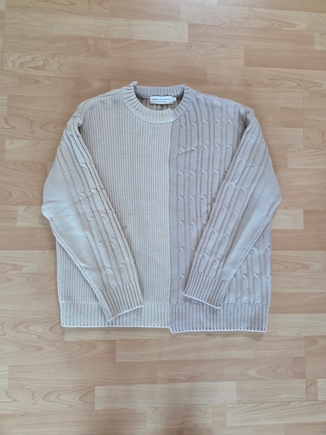 오디너리피플 아이보리 니트 color-texure mix 프리사이즈 상품이미지2