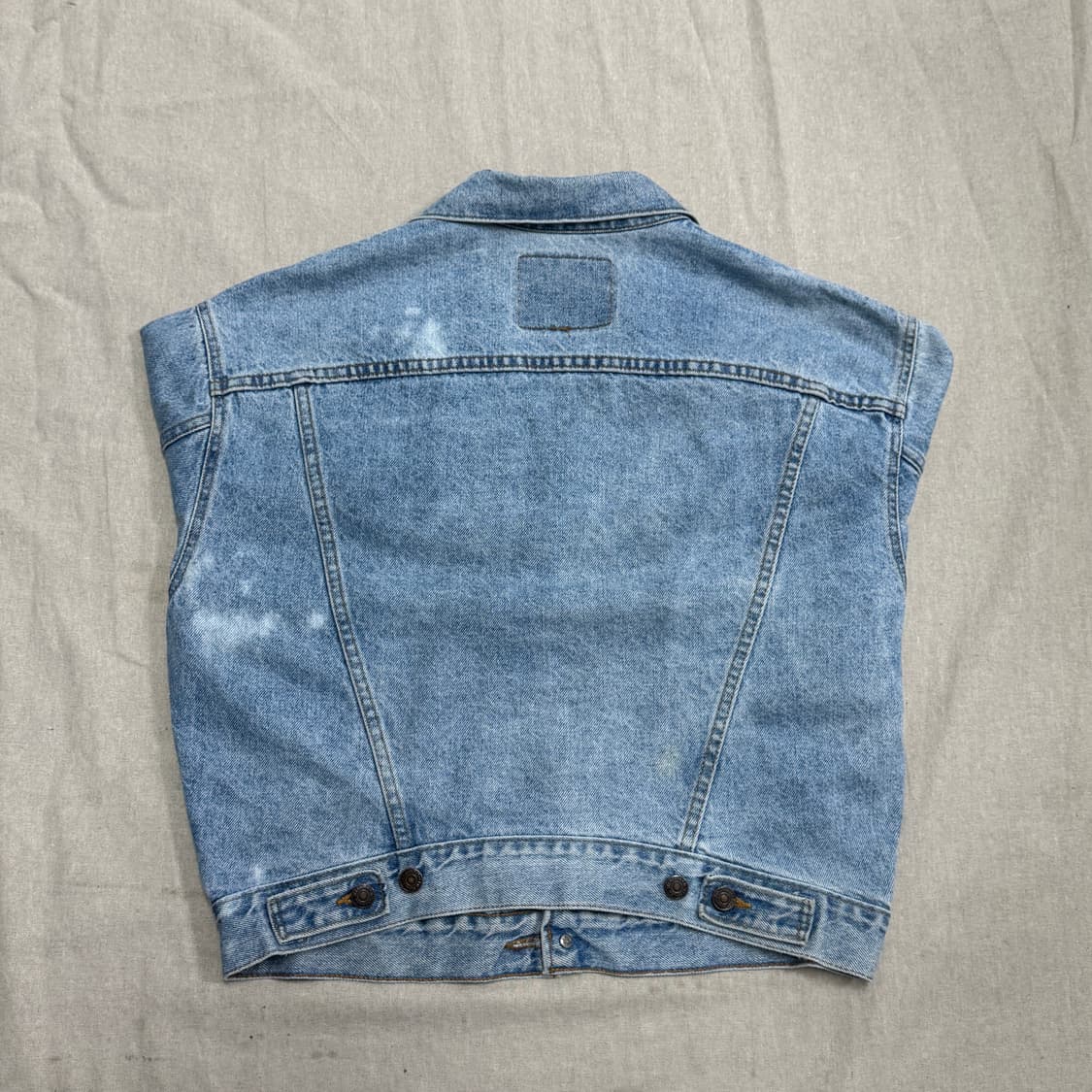 리바이스 90s usa 빈티지 화이트탭 크롭 데님자켓 100 상품이미지3