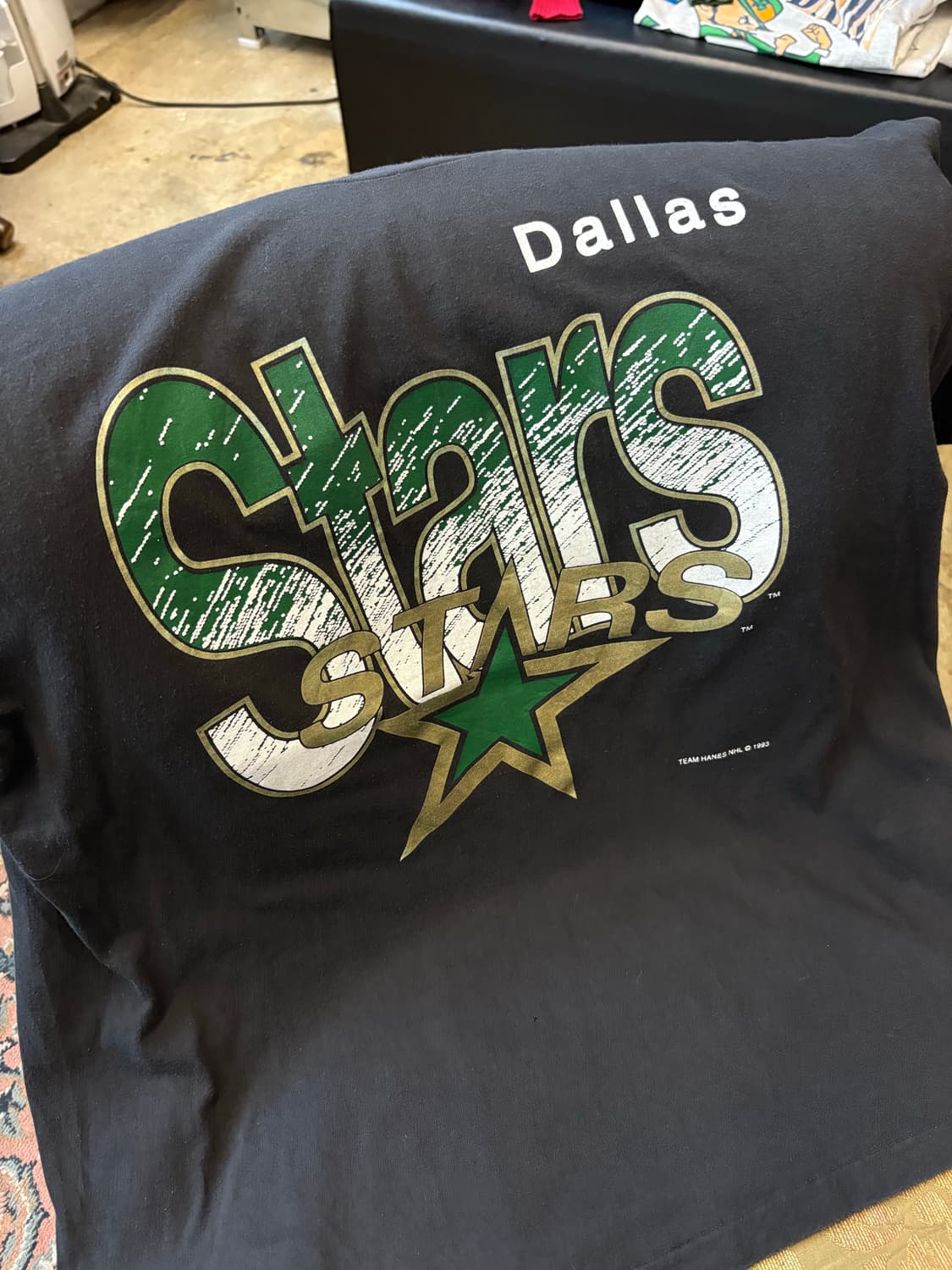 93년도 댈러스 스타즈 헤인즈 빈티지 티셔츠 상품이미지2