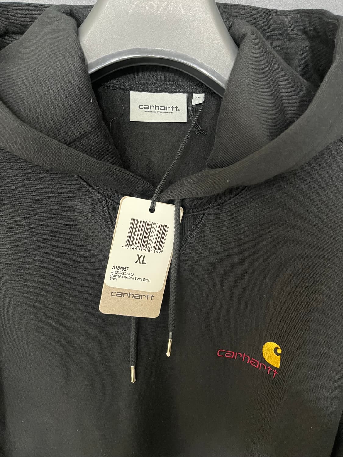 칼하트 wip 후드티 블랙 XL (새상품) 상품이미지3