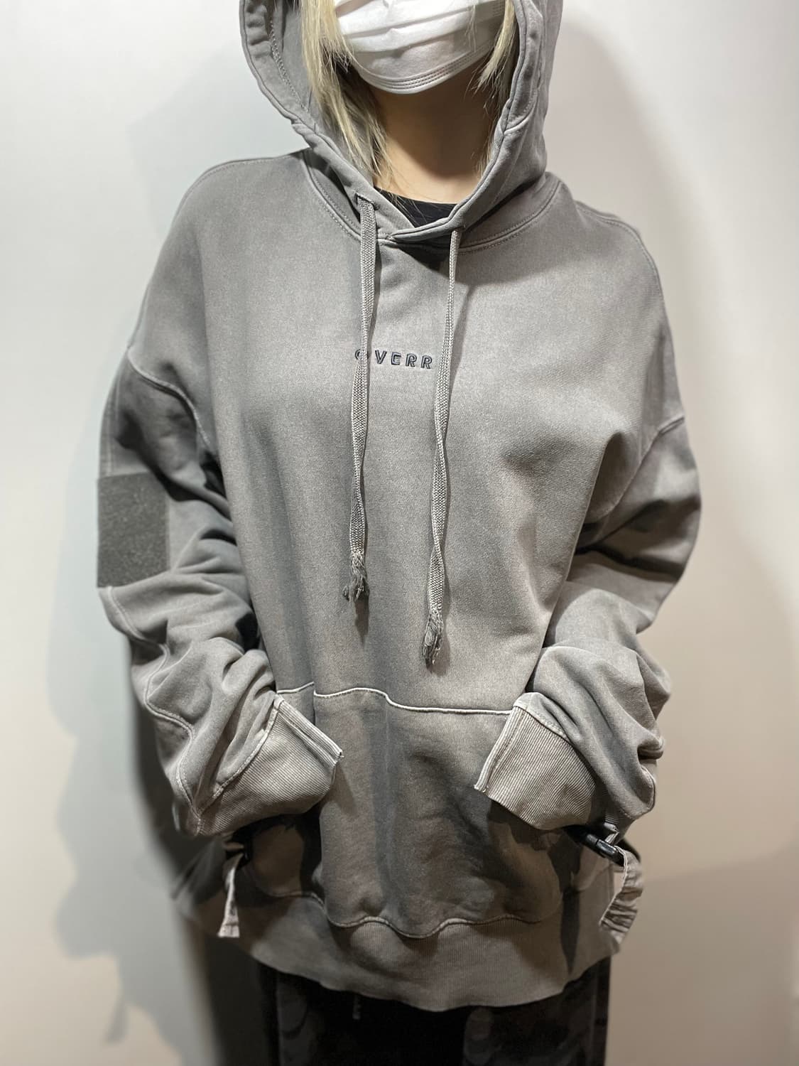OVERR 빈티지 워싱 후드티 상품이미지1