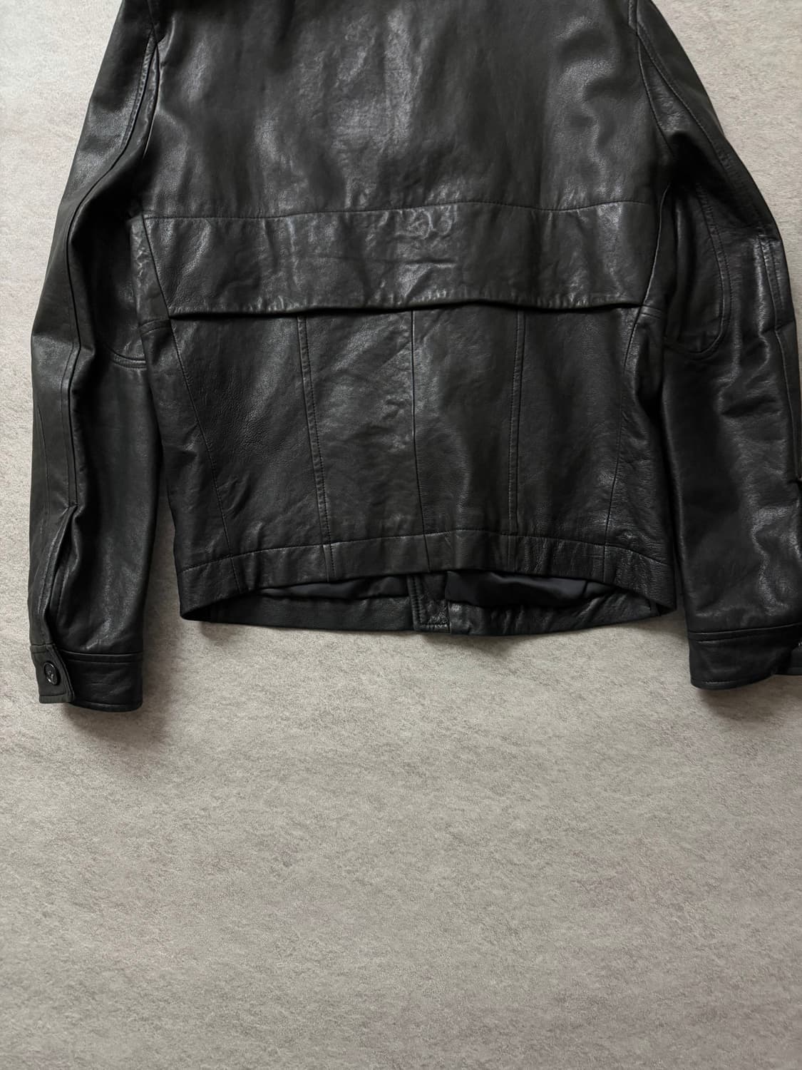 사선 램스킨 레거자켓 상품이미지6