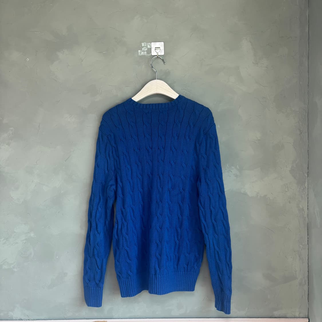 폴로 랄프로렌 꽈배기 니트 블루 상품이미지4