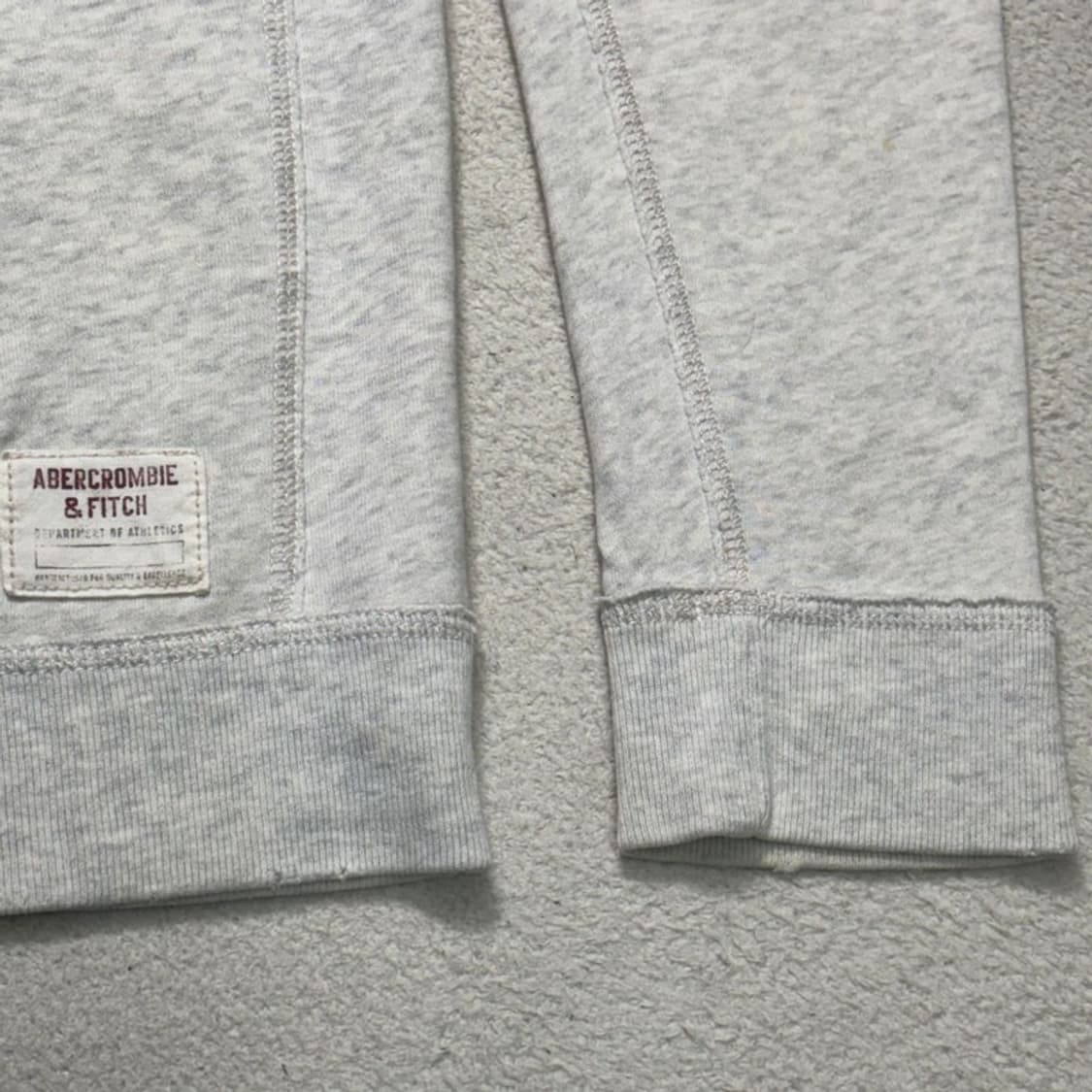 ABERCROMBIE & FITCH 크루넥 스웻셔츠 화이트 멜란지 M 상품이미지2