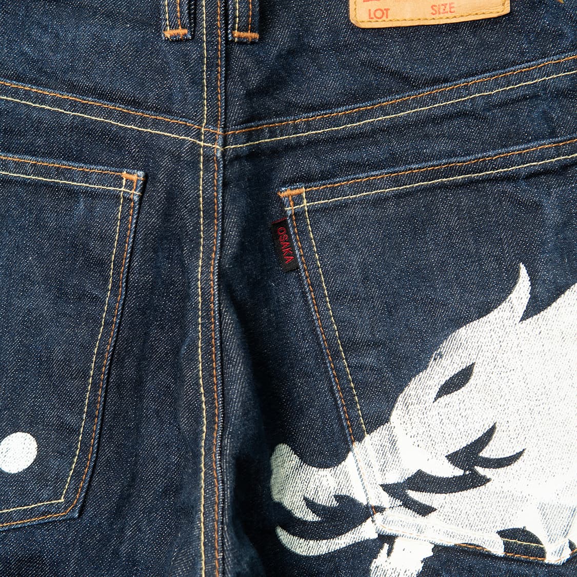 [32] OSAKA 오사카 재팬 메이드 드래곤 프린팅 데님팬츠  상품이미지2