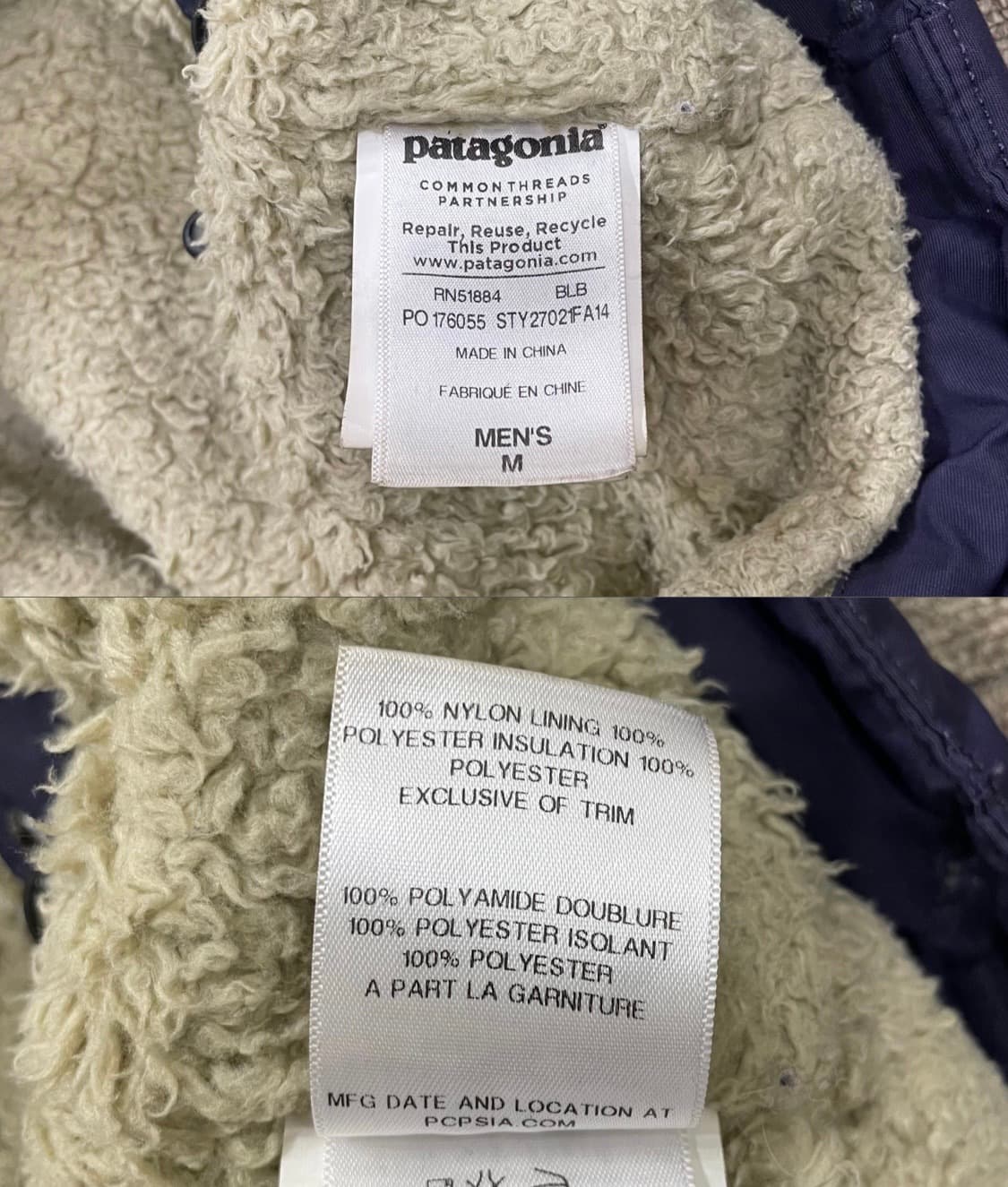 (M) Patagonia 파타고디아 양털 쉐르파 점퍼 상품이미지10