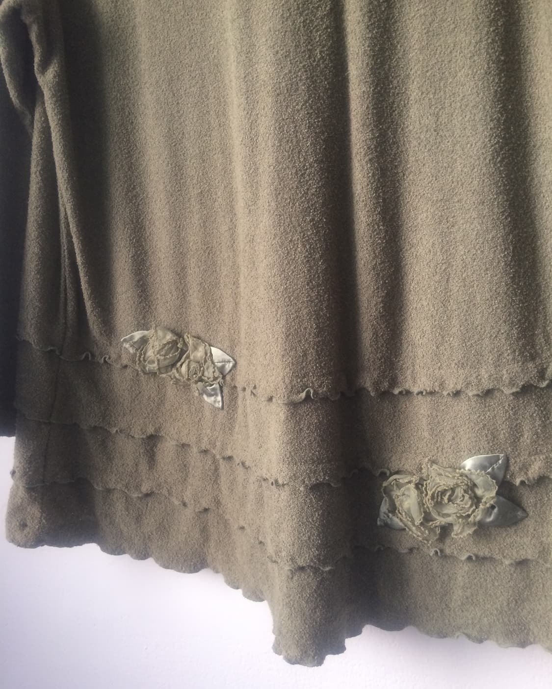 Corsage point high neck knit sleeve 상품이미지4
