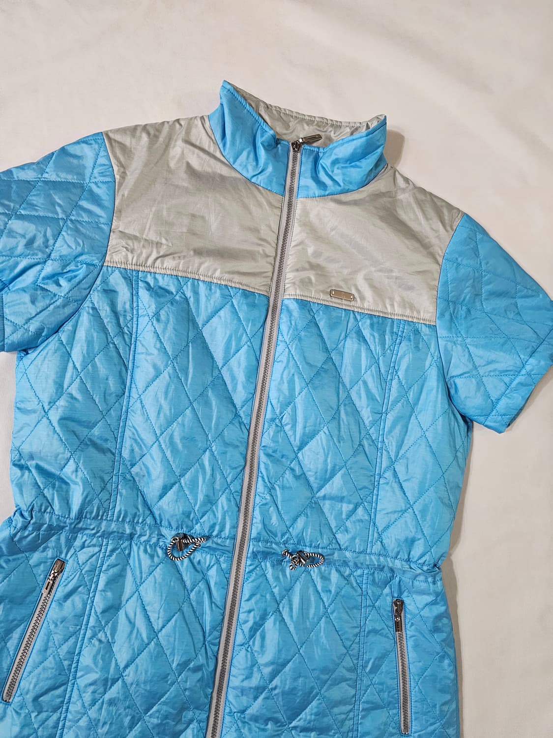 [38] 일본 랑방 스포츠 골프 반팔 퀼팅 패딩 집업 원피스 자켓 상품이미지2