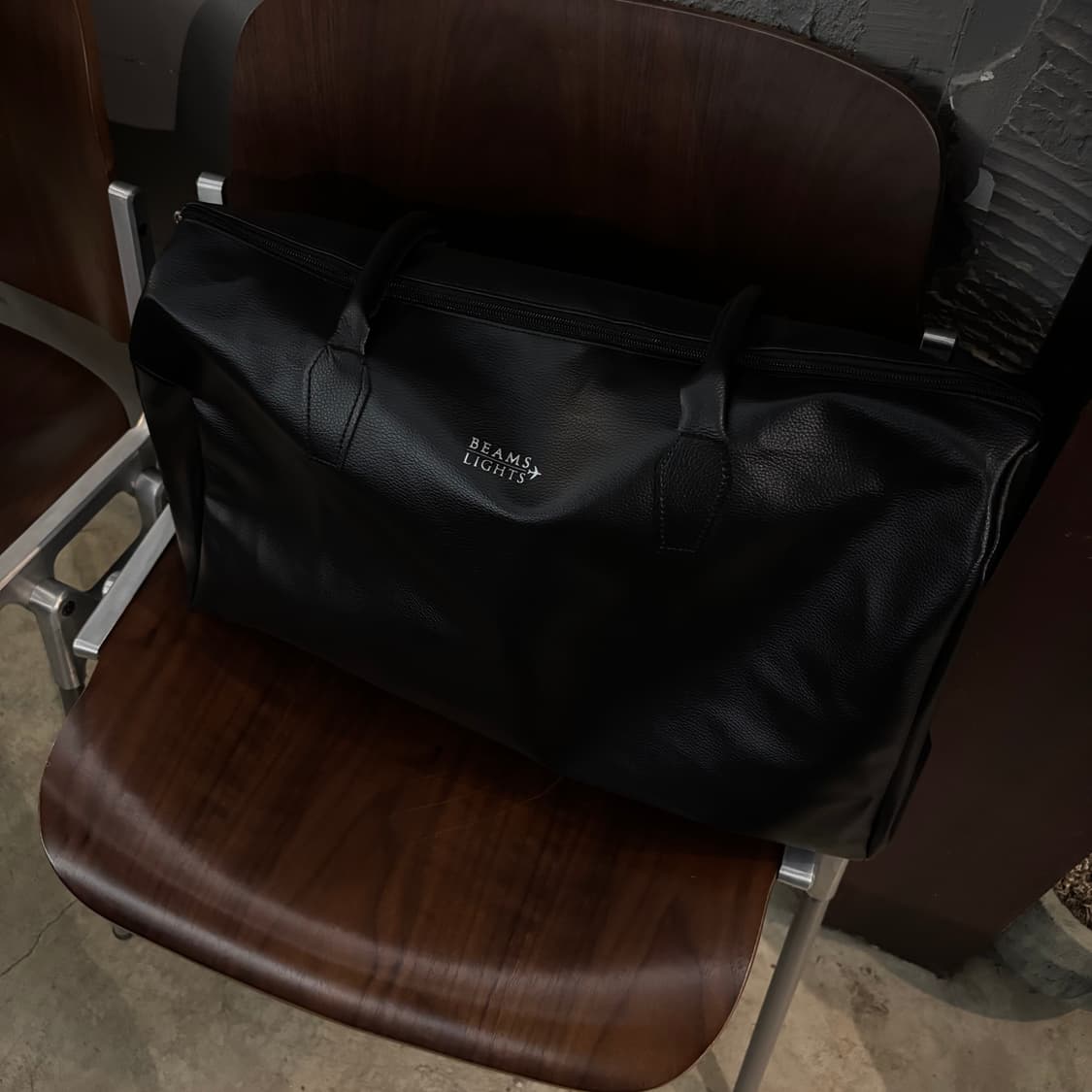 beams light faux leather boston bag 상품이미지2